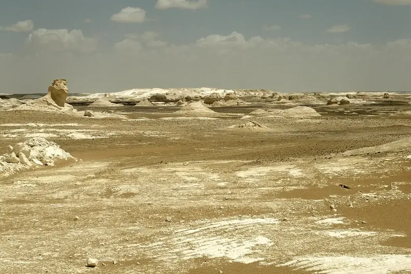 Chalk rock formations in Egypt’s White Desert