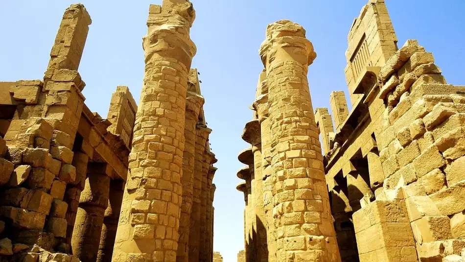 Columns of the Karnak temple complex